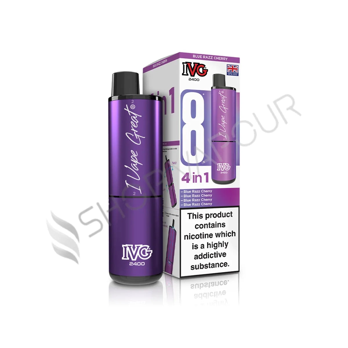 Blue Razz Cherry IVG 2400 Prefilled Pod Kit