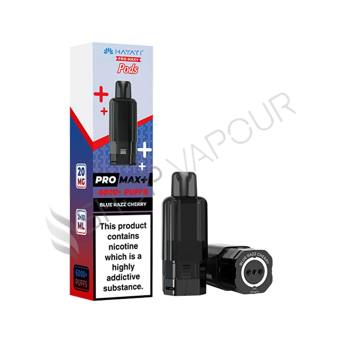 Blue Razz Cherry Pro Max Plus 6000 Prefilled Pod & Refill by Hayati