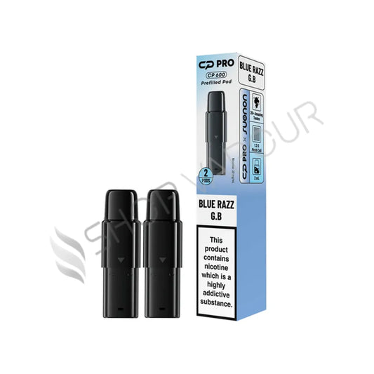 Blue Razz GB CP 600 Prefilled Pods by Crystal Pro