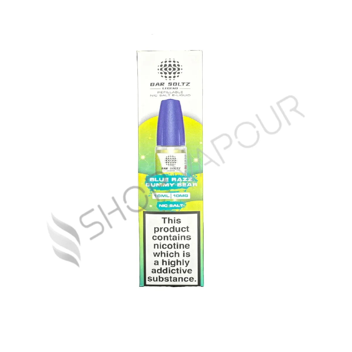 Blue Razz Gummy Bear Nic Salt E-Liquid by Bar Soltz Legend