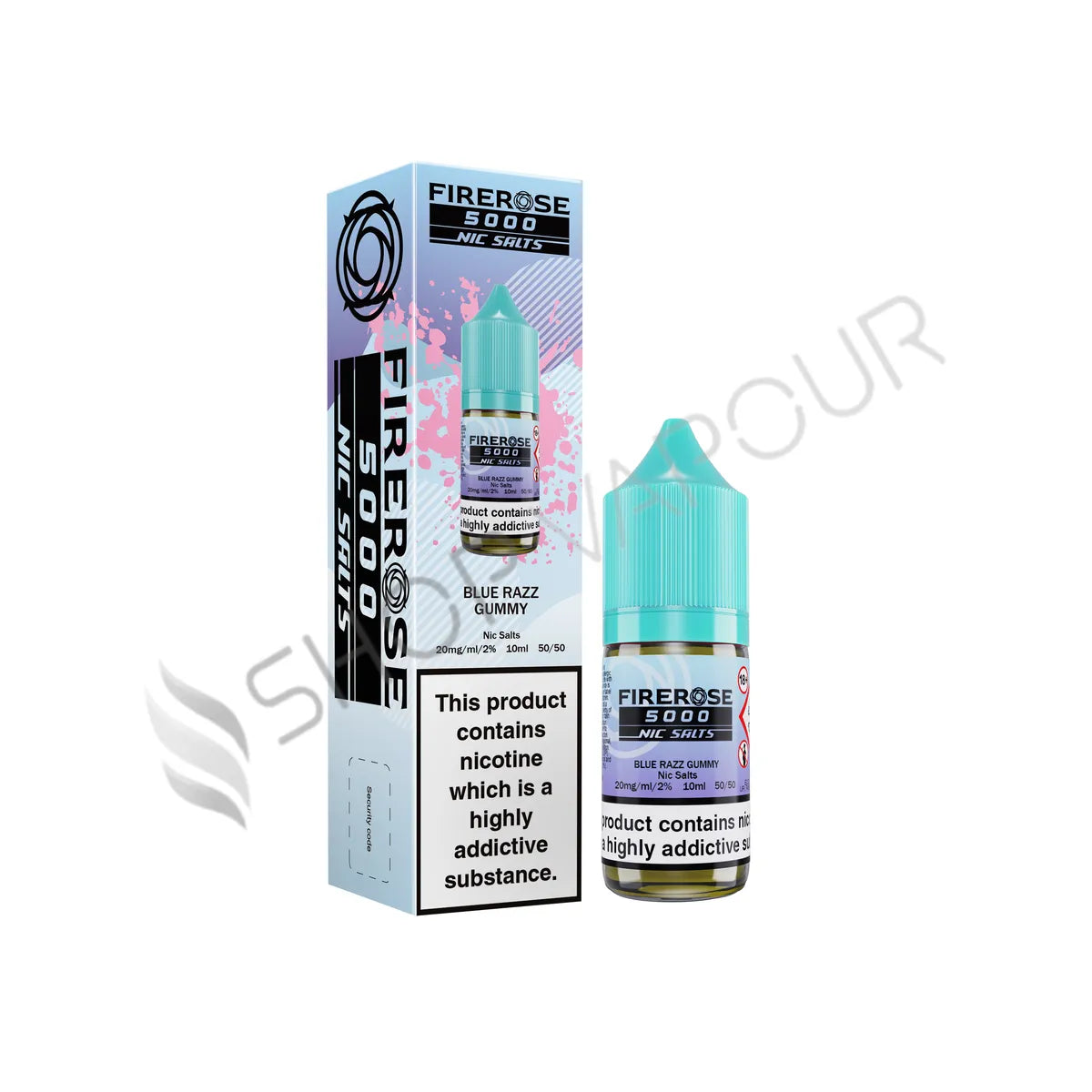 Blue Razz Gummy Nic Salt E-Liquid by Elux Firerose 5000