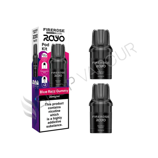 Blue Razz Gummy Rayo 600 Prefilled Pods by Firerose