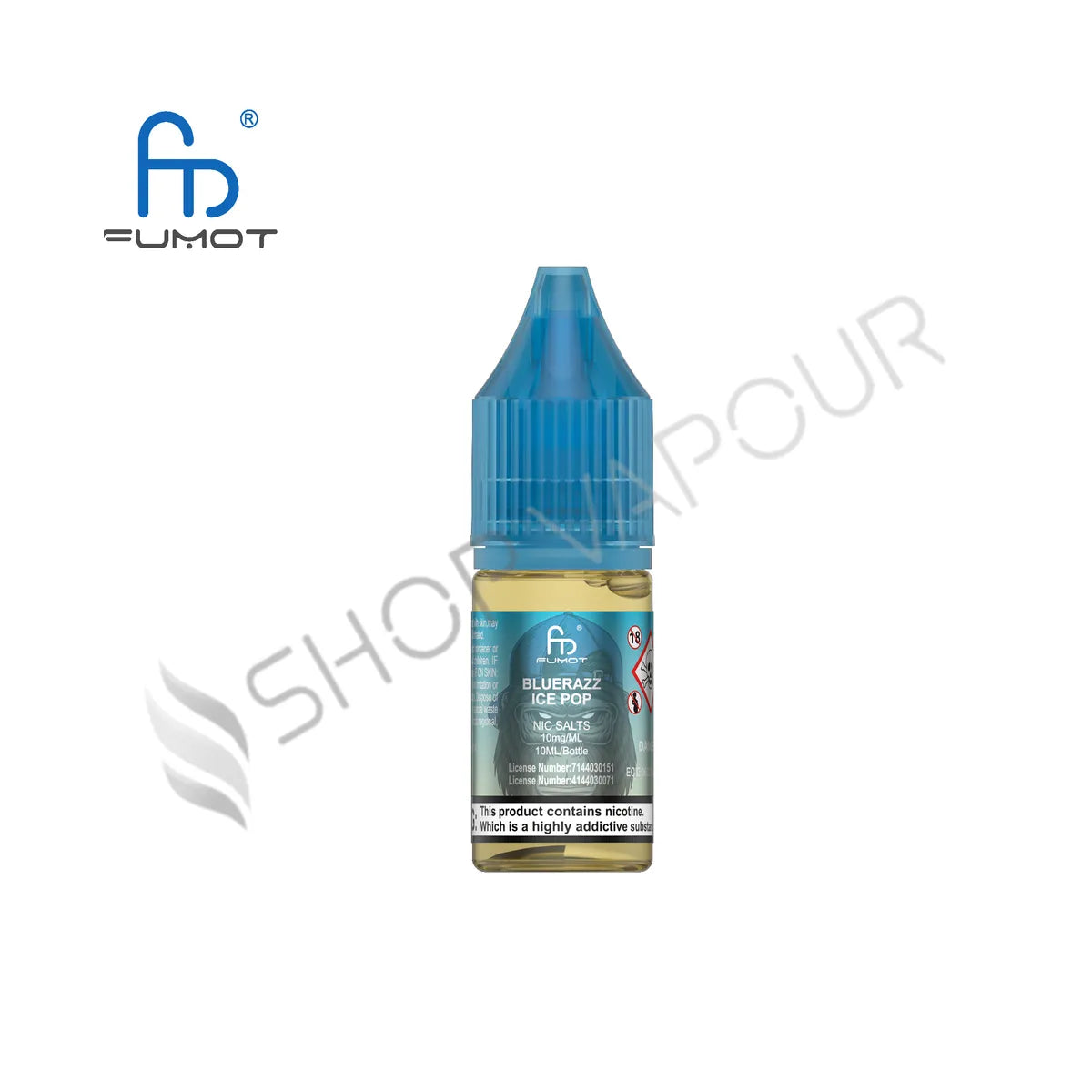 Blue Razz Ice Pop Nic Salt E-Liquid by RandM 7000