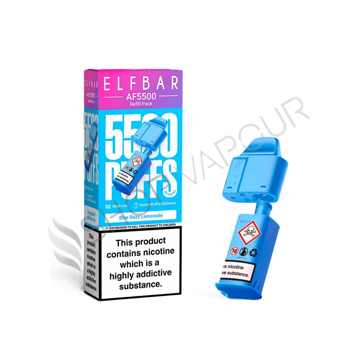 Blue Razz Lemonade AF5500 Prefilled Pod & Refill by Elf Bar