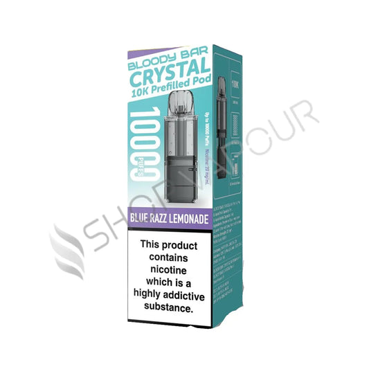 Blue Razz Lemonade Crystal 10K Prefilled Pod & Refill by Bloody Bar