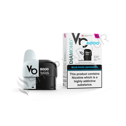 Vapes Bars Diamond 6000 Prefilled Pod Kit - Blue Razz Lemonade