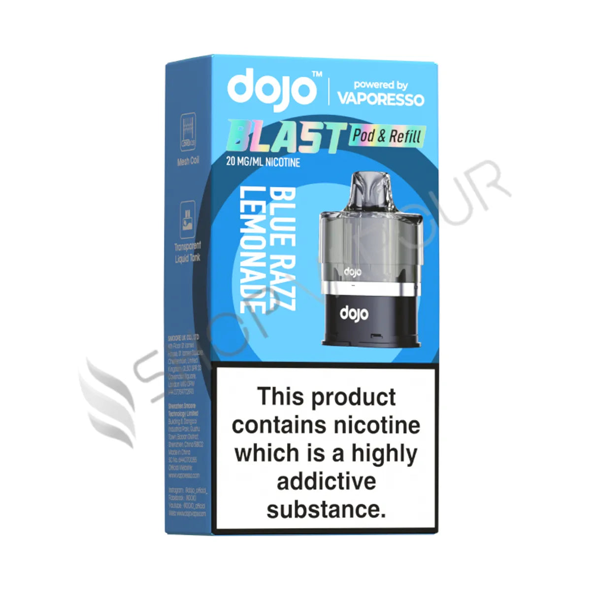 Blue Razz Lemonade Dojo Blast 6000 Prefilled Pod & Refill by Vaporesso