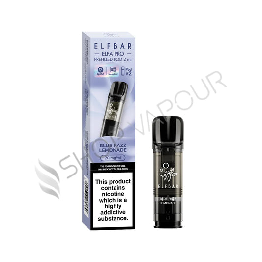 Blue Razz Lemonade Elfa Pro Prefilled Pods by Elf Bar