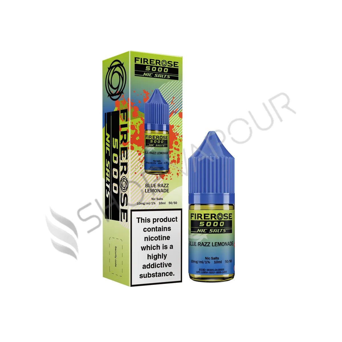 Blue Razz Lemonade Nic Salt E-Liquid by Elux Firerose 5000