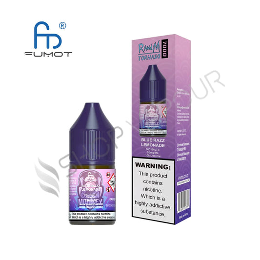 Blue Razz Lemonade Nic Salt E-Liquid by RandM 7000