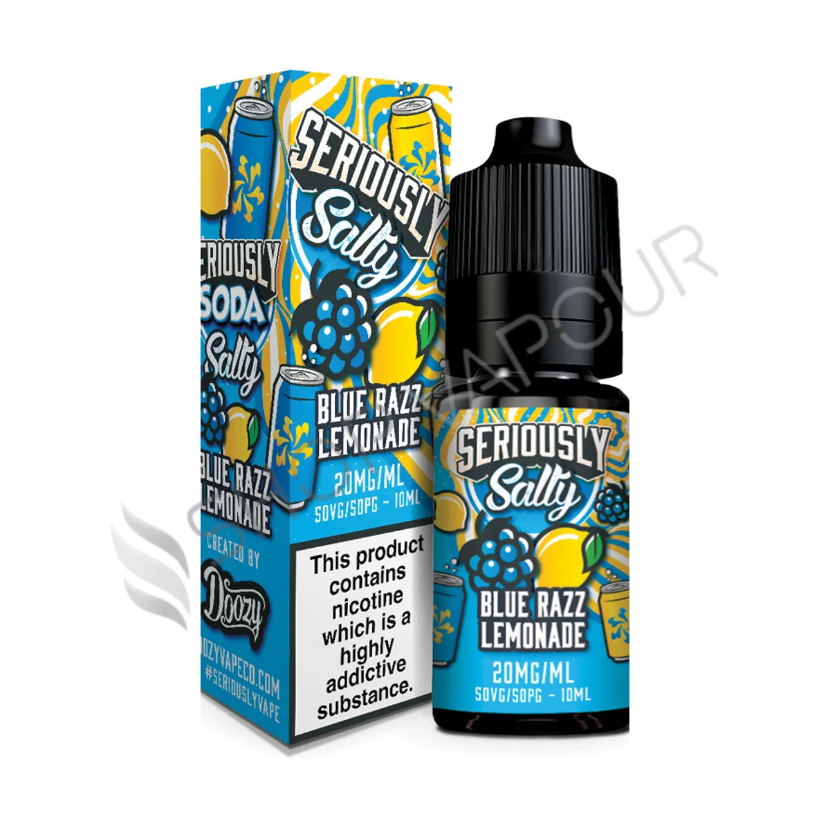 Blue Razz Lemonade Nic Salt E-liquid by Seriously Soda