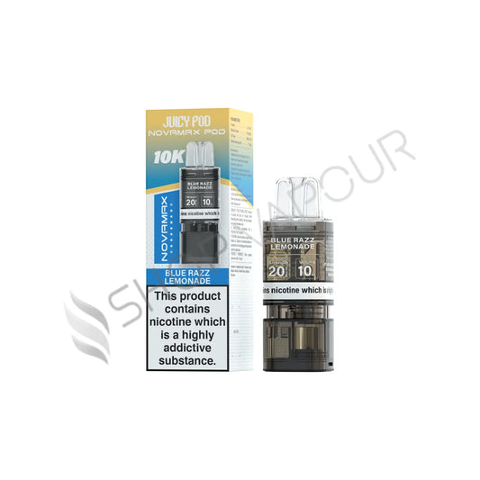 Blue Razz Lemonade Novamax 10K Prefilled Pod & Refill by Juicy Pod