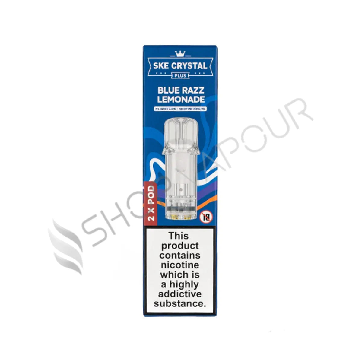 Blue Razz Lemonade Crystal Plus Prefilled Pods by SKE