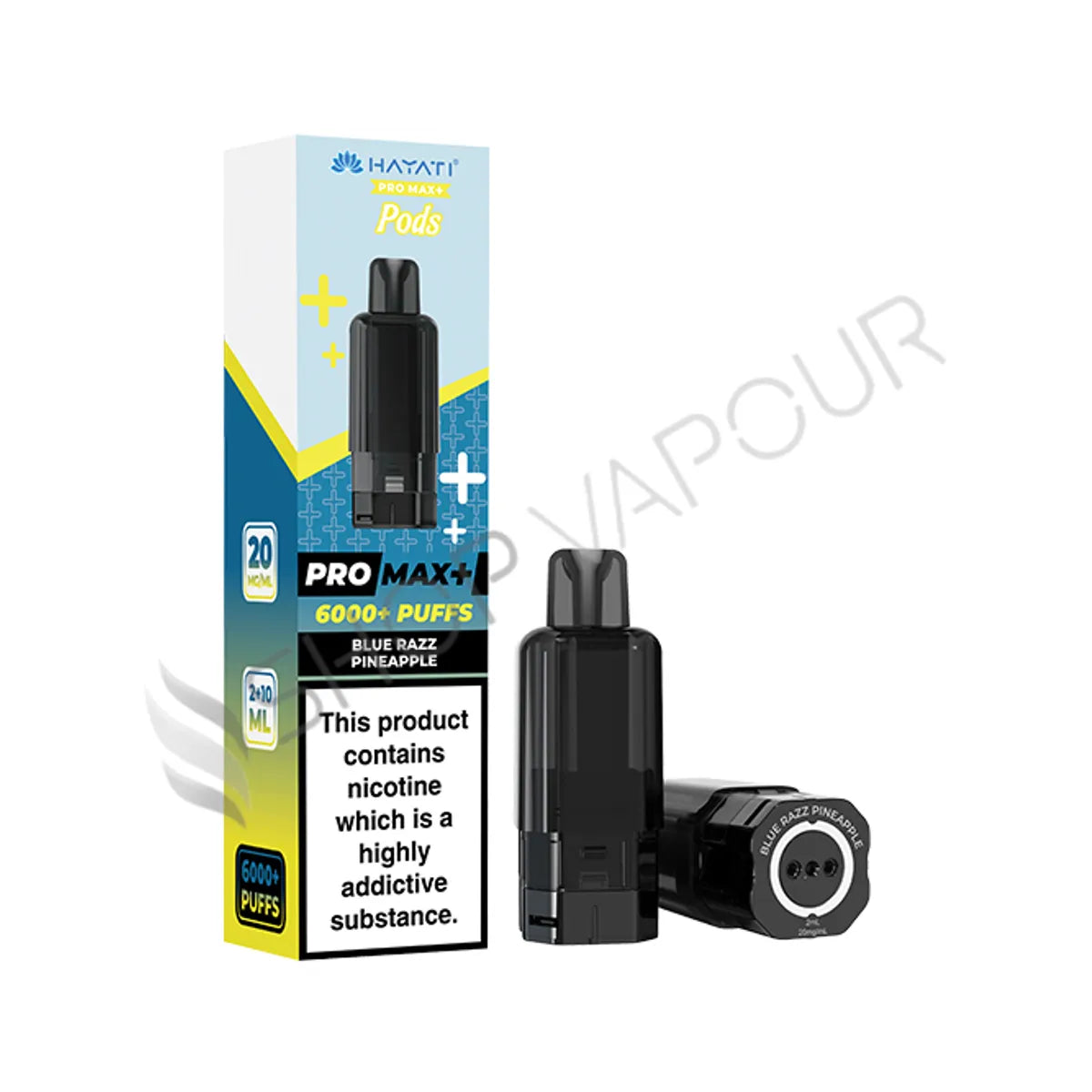 Blue Razz Pineappple Pro Max Plus 6000 Prefilled Pod & Refill by Hayati