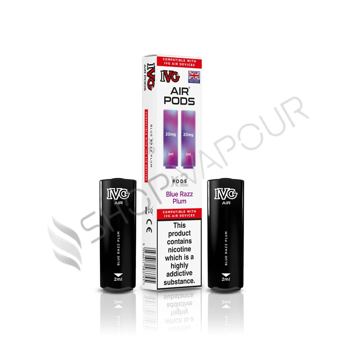 Blue Razz Plum Prefilled Pods by IVG Air