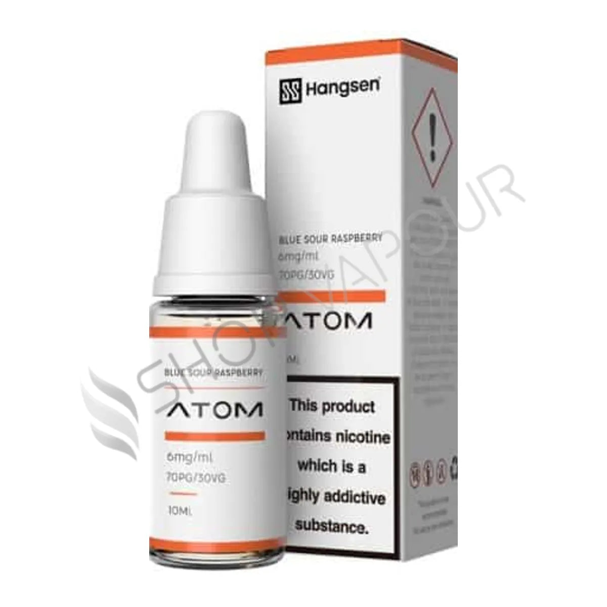 Blue Sour Raspberry 10ml E-Liquid by Hangsen Atom