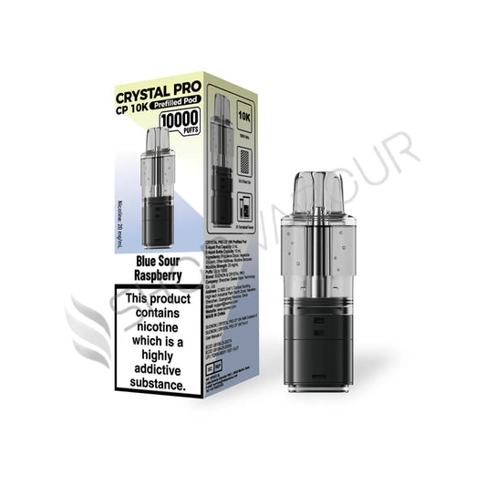Blue Sour Raspberry CP 10K Prefilled Pod & Refill by Crystal Pro