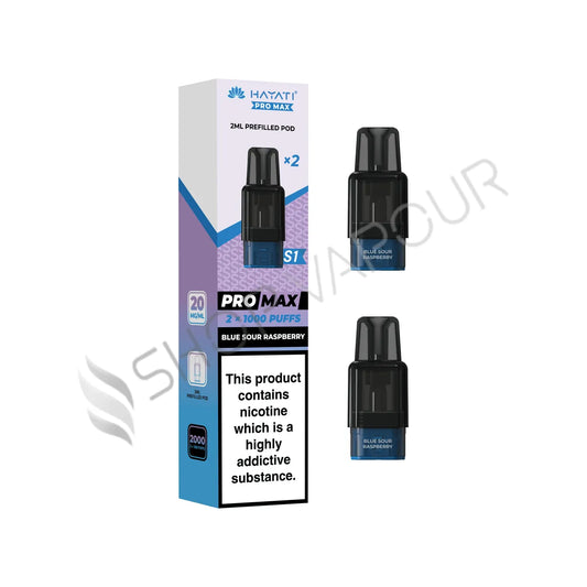 Blue Sour Raspberry Pro Max S1 Prefilled Pods by Hayati