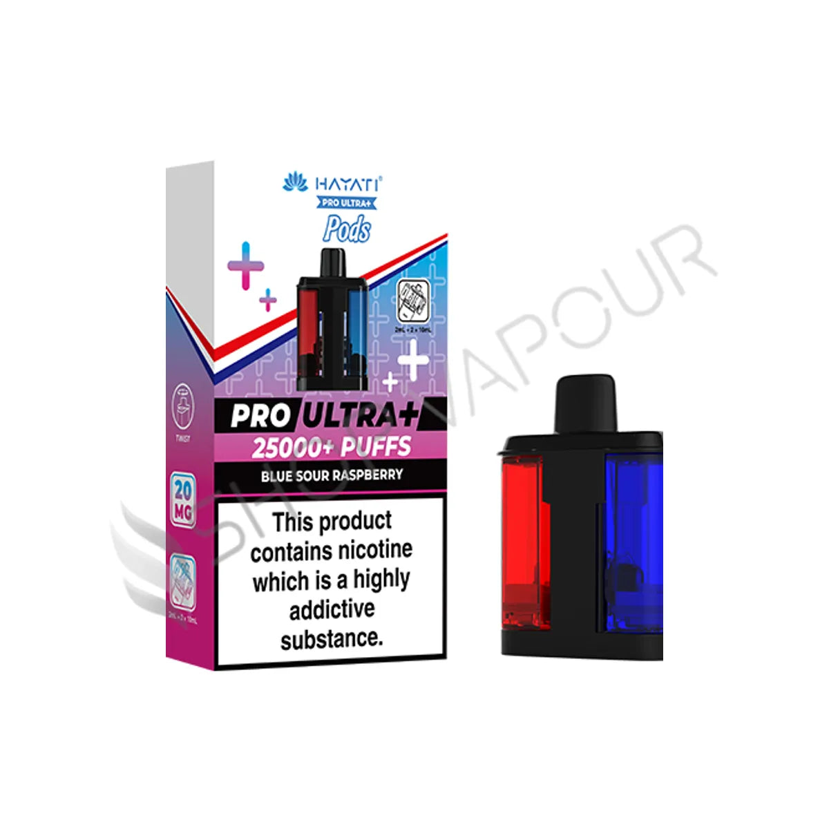 Blue Sour Raspberry Pro Ultra Plus 25K Prefilled Pod & Refill by Hayati