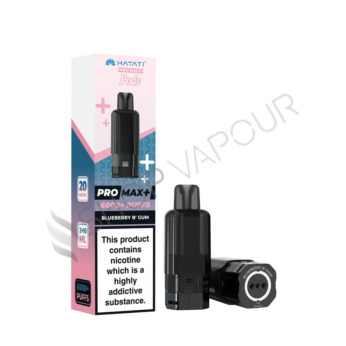 Blueberry B'Gum Pro Max Plus 6000 Prefilled Pod & Refill by Hayati