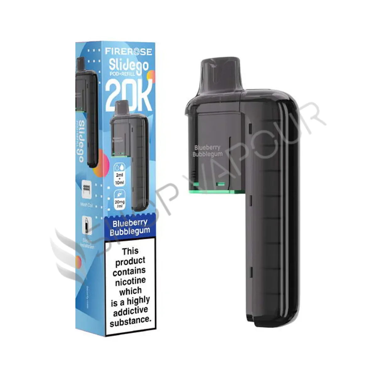 Blueberry Bubblegum Slidego 20K Prefilled Pod & Refill by Firerose