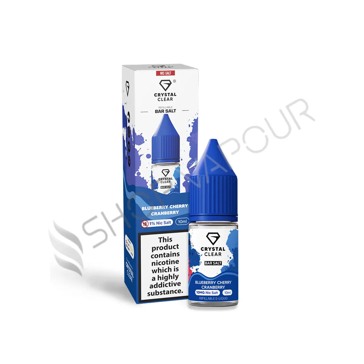 Blueberry Cherry Cranberry Bar Salts Nic Salt E-Liquid by Crystal Clear