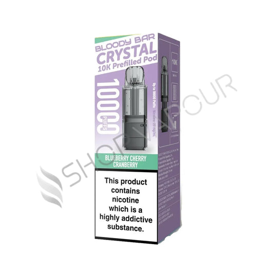 Blueberry Cherry Cranberry Crystal 10K Prefilled Pod & Refill by Bloody Bar