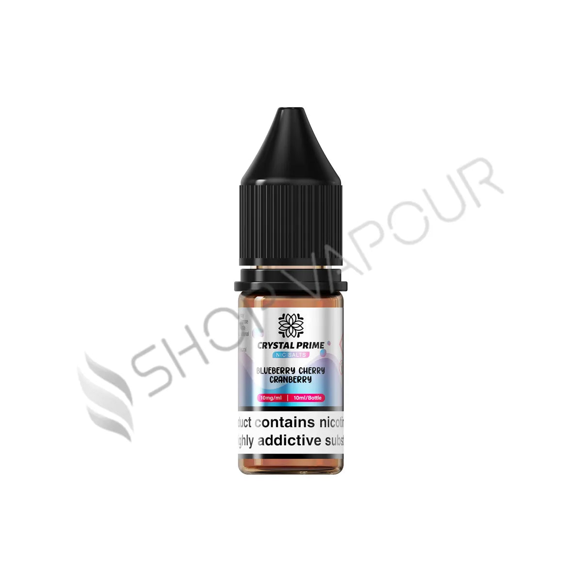 Crystal Prime Nic Salt E-Liquids - Blueberry Cherry Cranberry