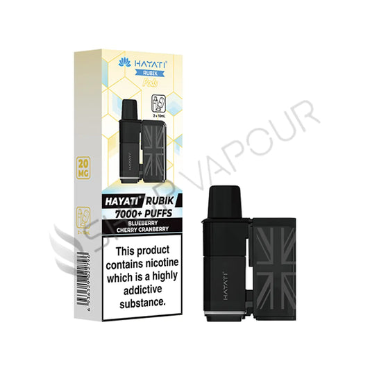 Blueberry Cherry Cranberry Rubik 7000 Prefilled Pod & Refill by Hayati