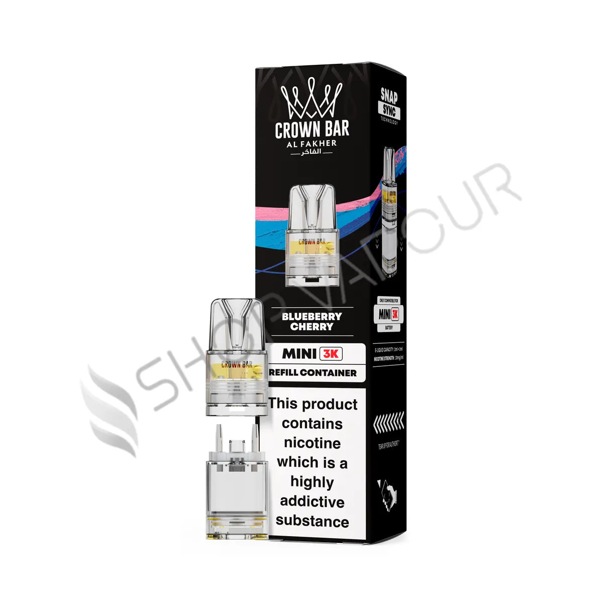 Blueberry Cherry Crown Bar Mini 3K Prefilled Pod & Refill by Al Fakher