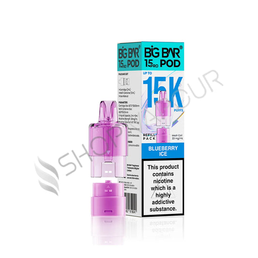 Blueberry Ice 15K Pro Prefilled Pod & Refill by Big Bar