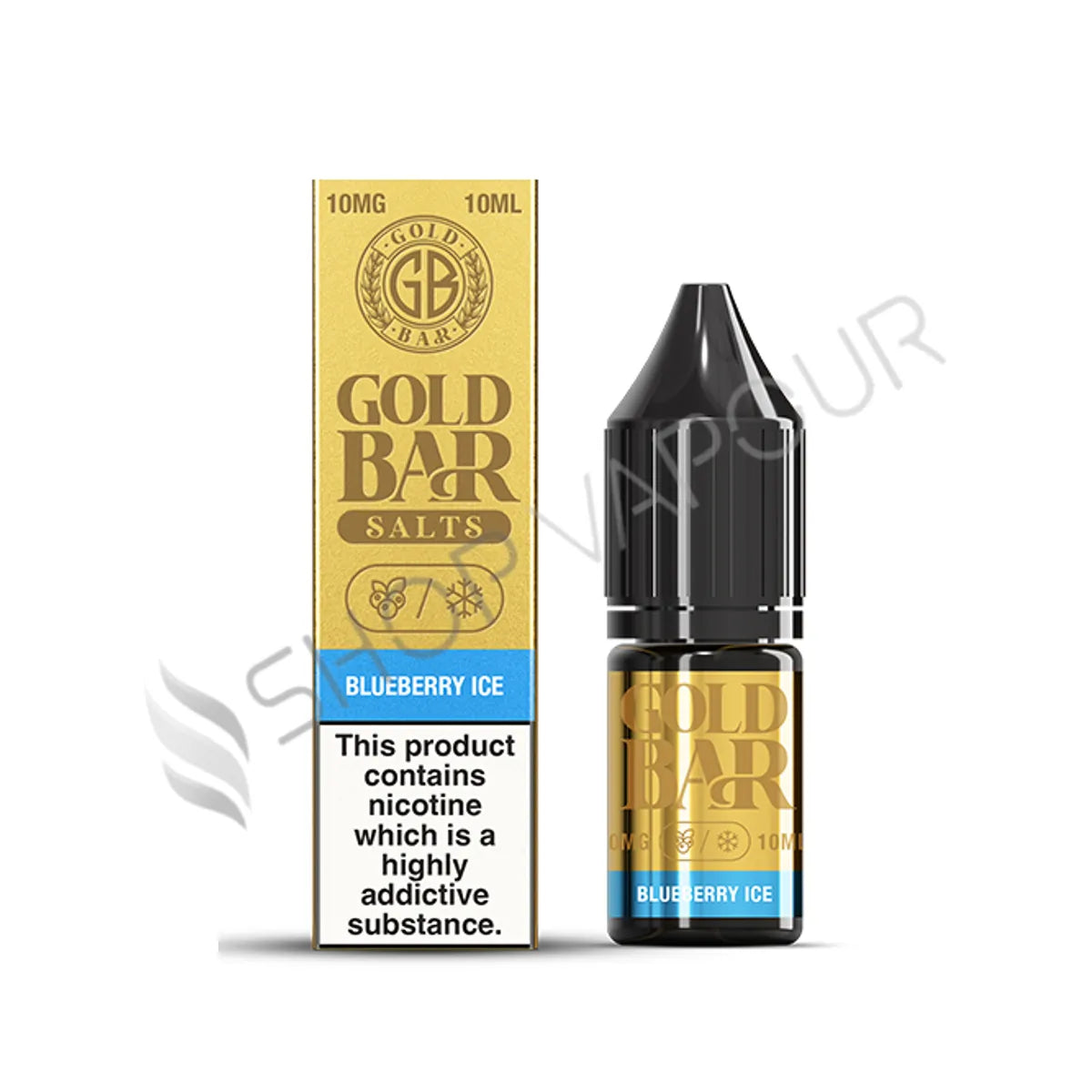 Blueberry Ice Nic Salt E-Liquid by Gold Bar Salts