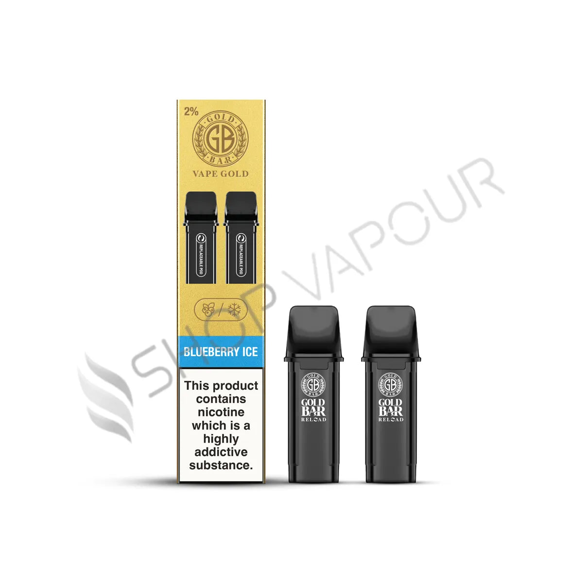 Blueberry Ice Reload Prefilled Pods by Gold Bar