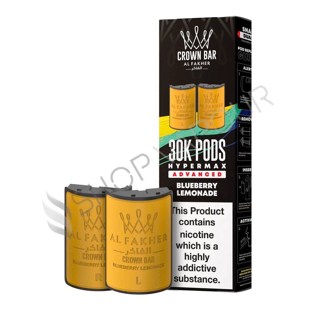 Blueberry Lemonade 30K Hypermax Prefilled Pod & Refill by Al Fakher
