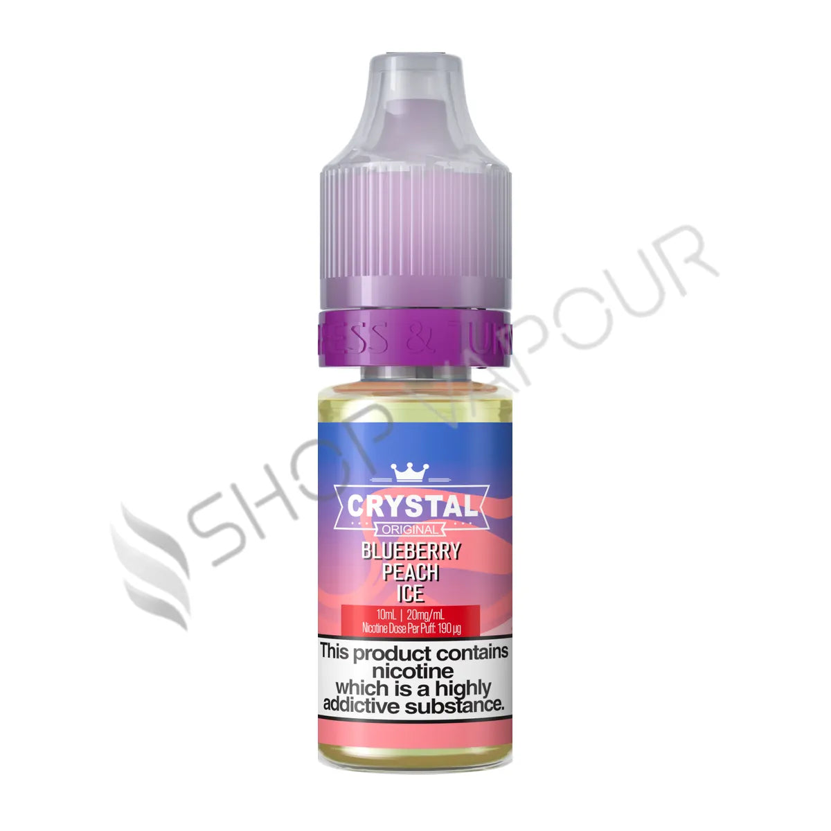 Blueberry Peach Ice Nic Salt E-Liquid by SKE Crystal Original