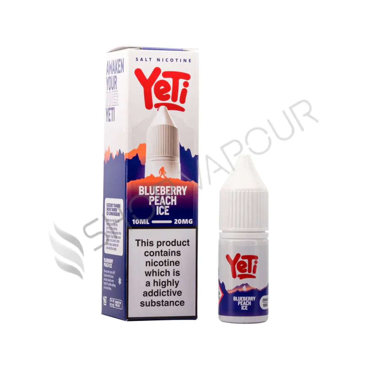 Blueberry Peach Ice Nic Salt E-Liquid by Yeti
