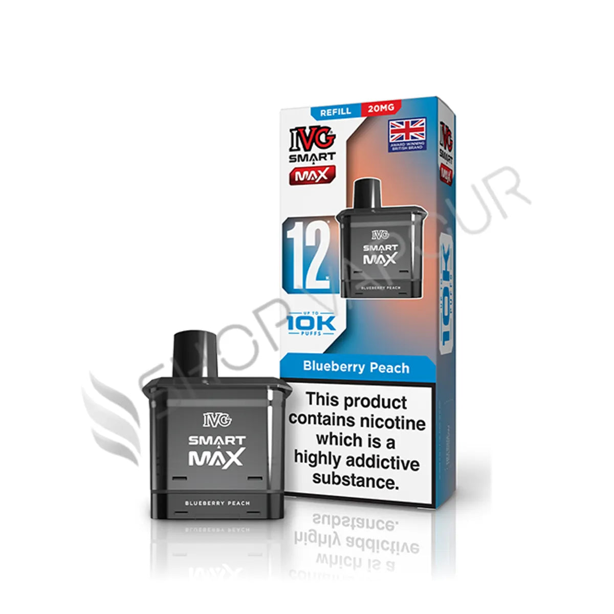 Blueberry Peach Smart Max Prefilled Pod & Refill by IVG