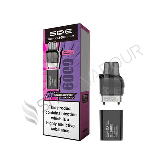 Blueberry Raspberries CL6000 Prefilled Pod & Refill by SKE Crystal