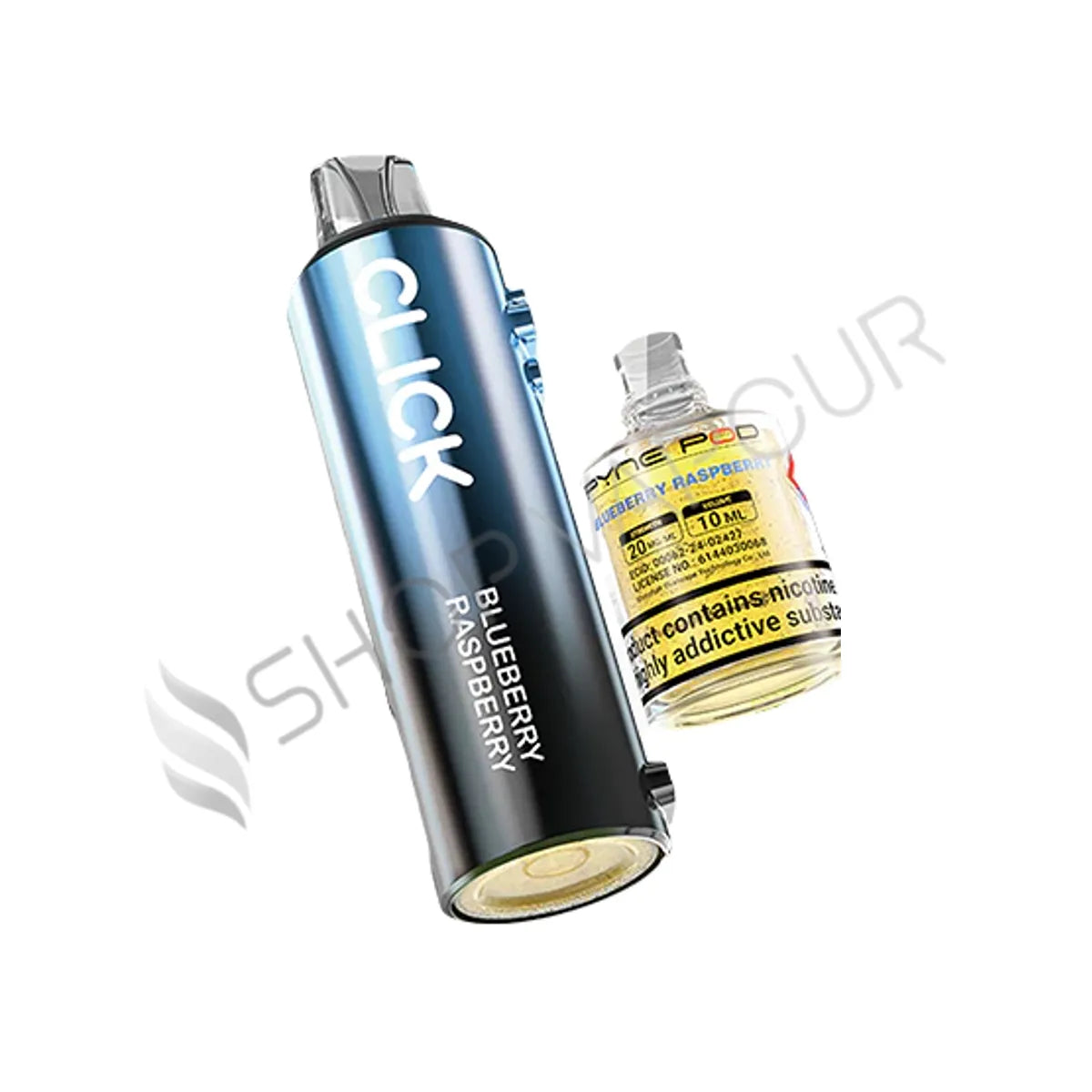 Blueberry Raspberry Click 10K Pod & Bottle by Pyne Pod