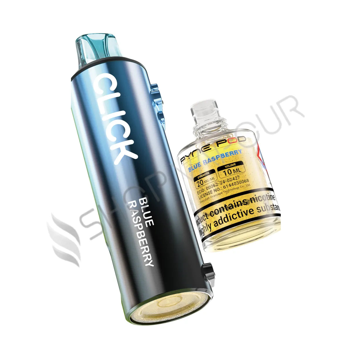Blue Raspberry Click 50K Prefilled Pod & Refill by Pyne Pod