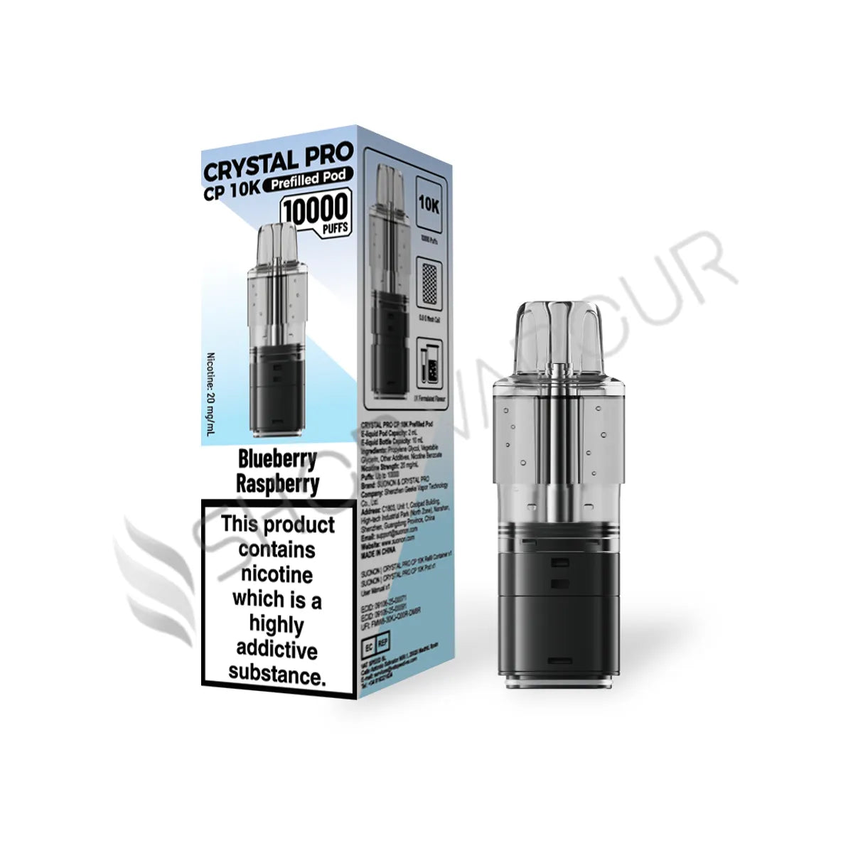 Blueberry Raspberry CP 10K Prefilled Pod & Refill by Crystal Pro