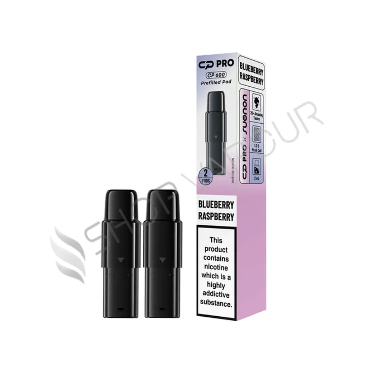 Blueberry Raspberry CP 600 Prefilled Pods by Crystal Pro