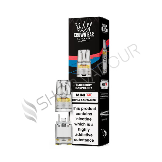 Blueberry Raspberry Crown Bar Mini 3K Prefilled Pod & Refill by Al Fakher