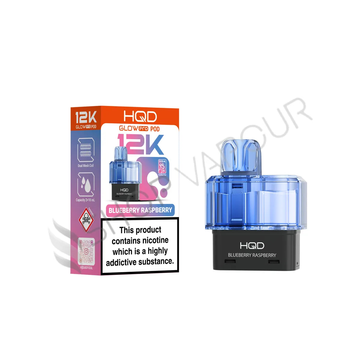Blueberry Raspberry Glow Pro 12K Prefilled Pod & Refill by HQD