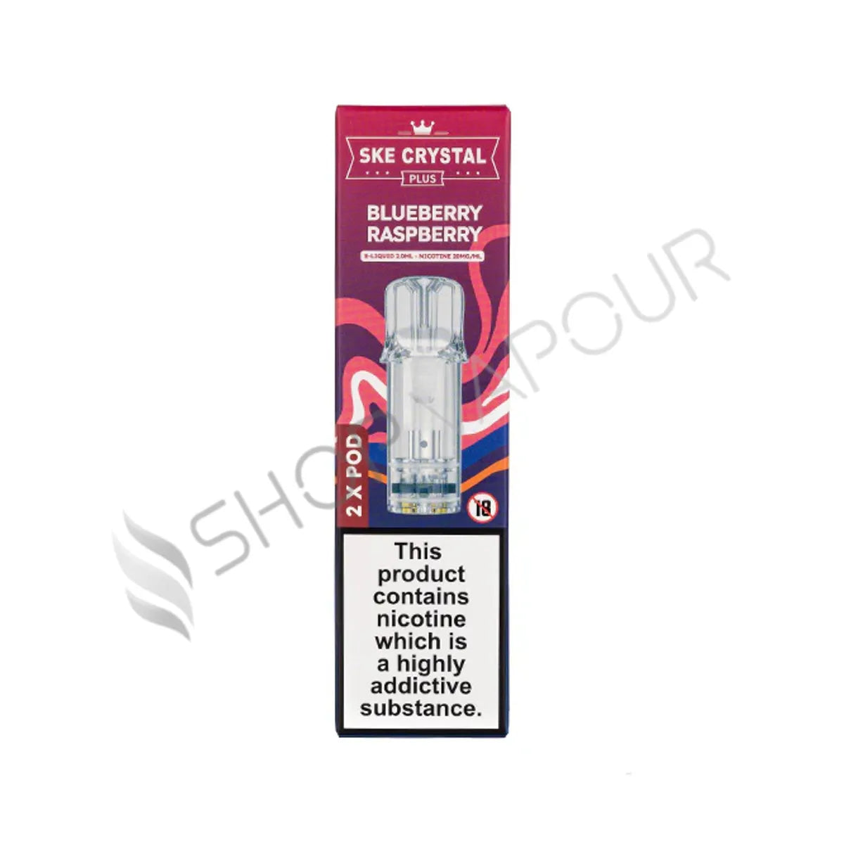 Blueberry Raspberry Crystal Plus Prefilled Pods by SKE