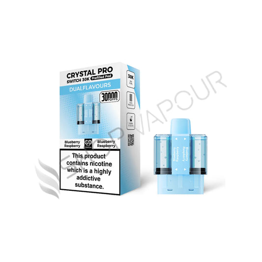 Blueberry Raspberry Switch 30K Prefilled Pods by Crystal Pro