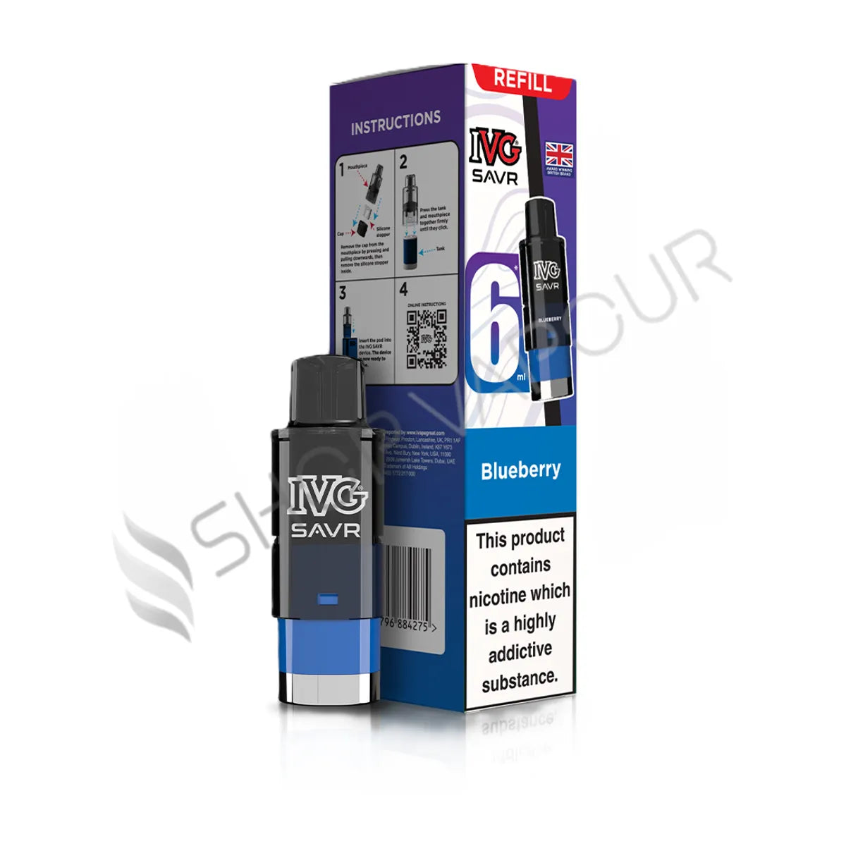 Blueberry SAVR Prefilled Pod & Refill by IVG
