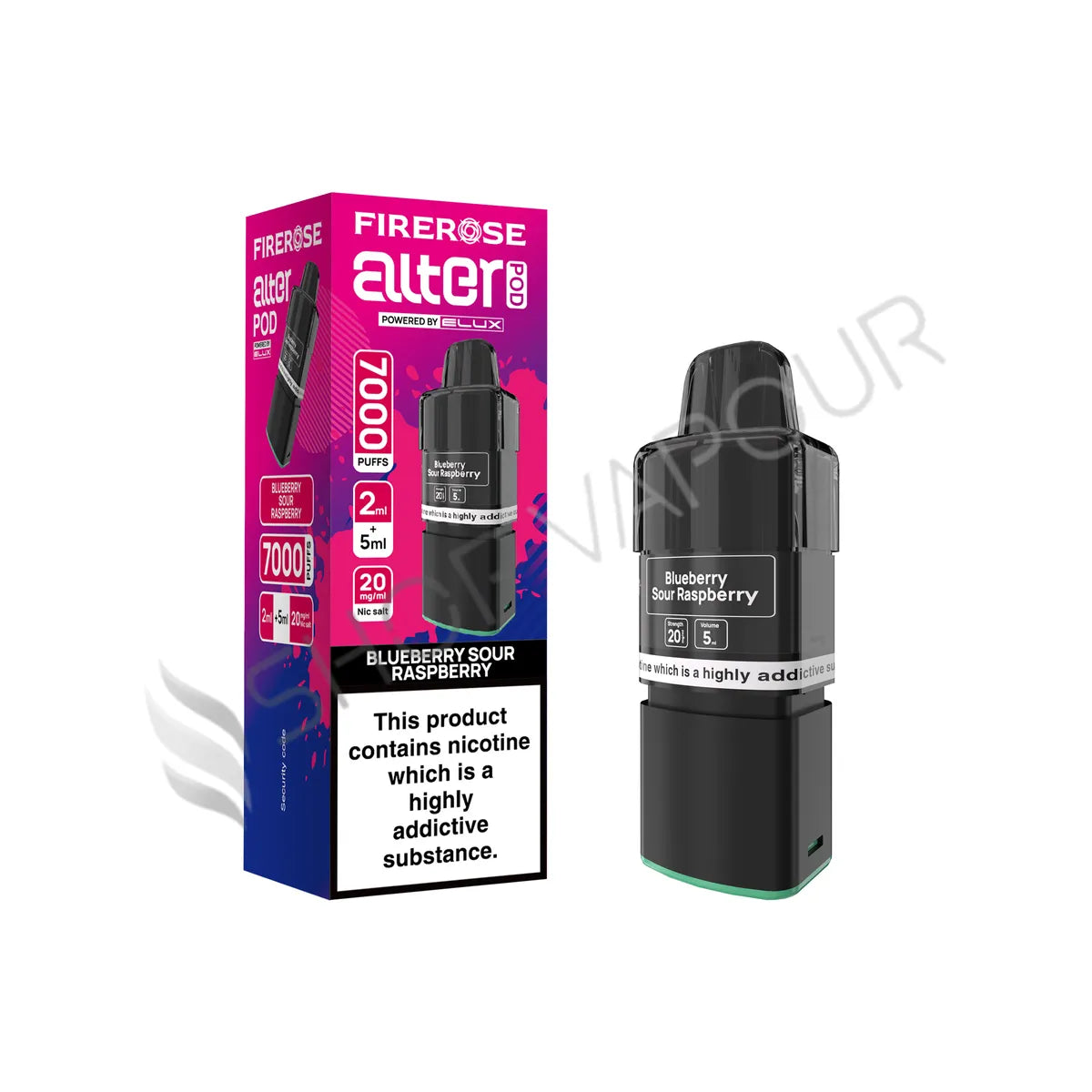 Blueberry Sour Raspberry Alter 7000 Prefilled Pod & Refill by Firerose
