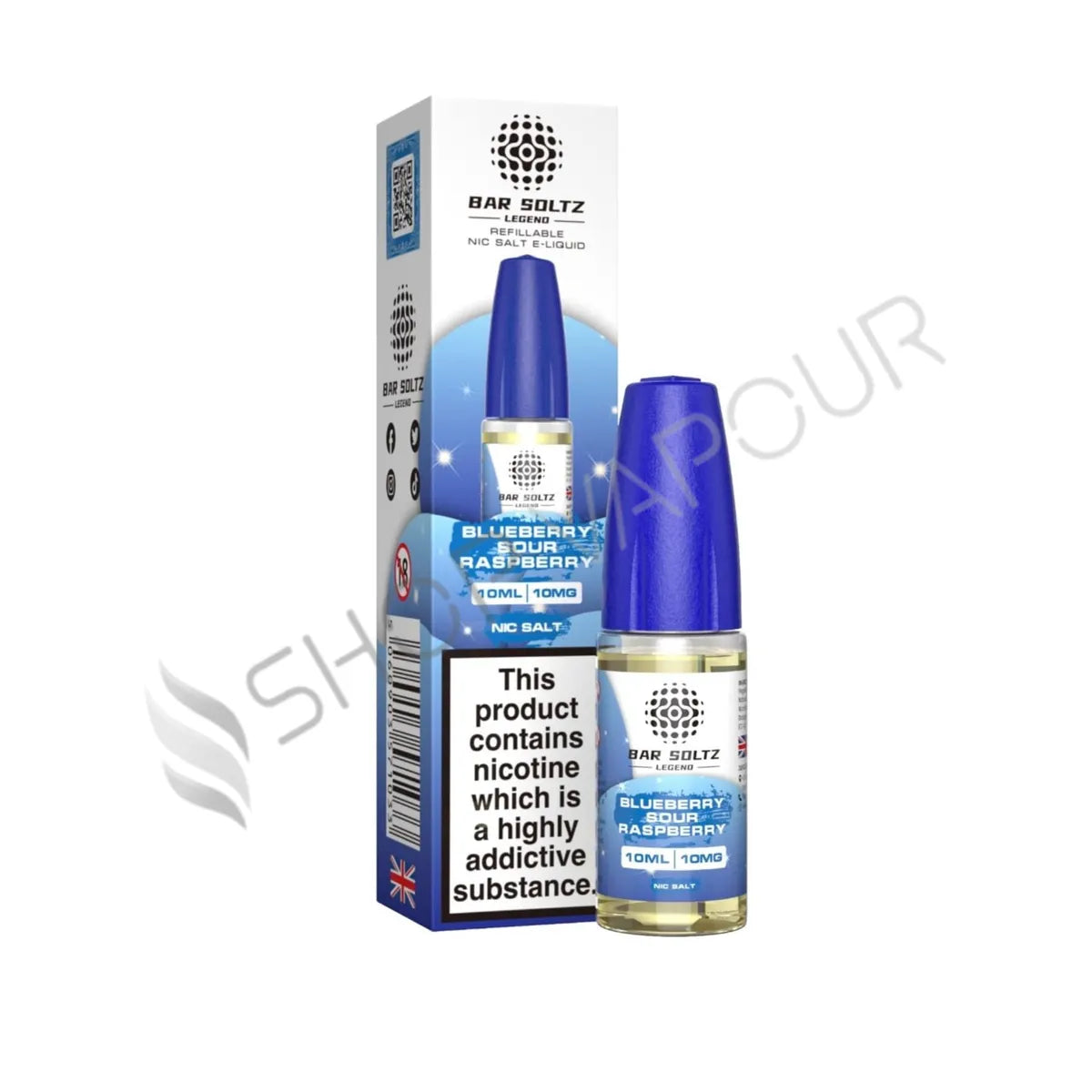 Blueberry Sour Raspberry Nic Salt E-Liquid by Bar Soltz Legend