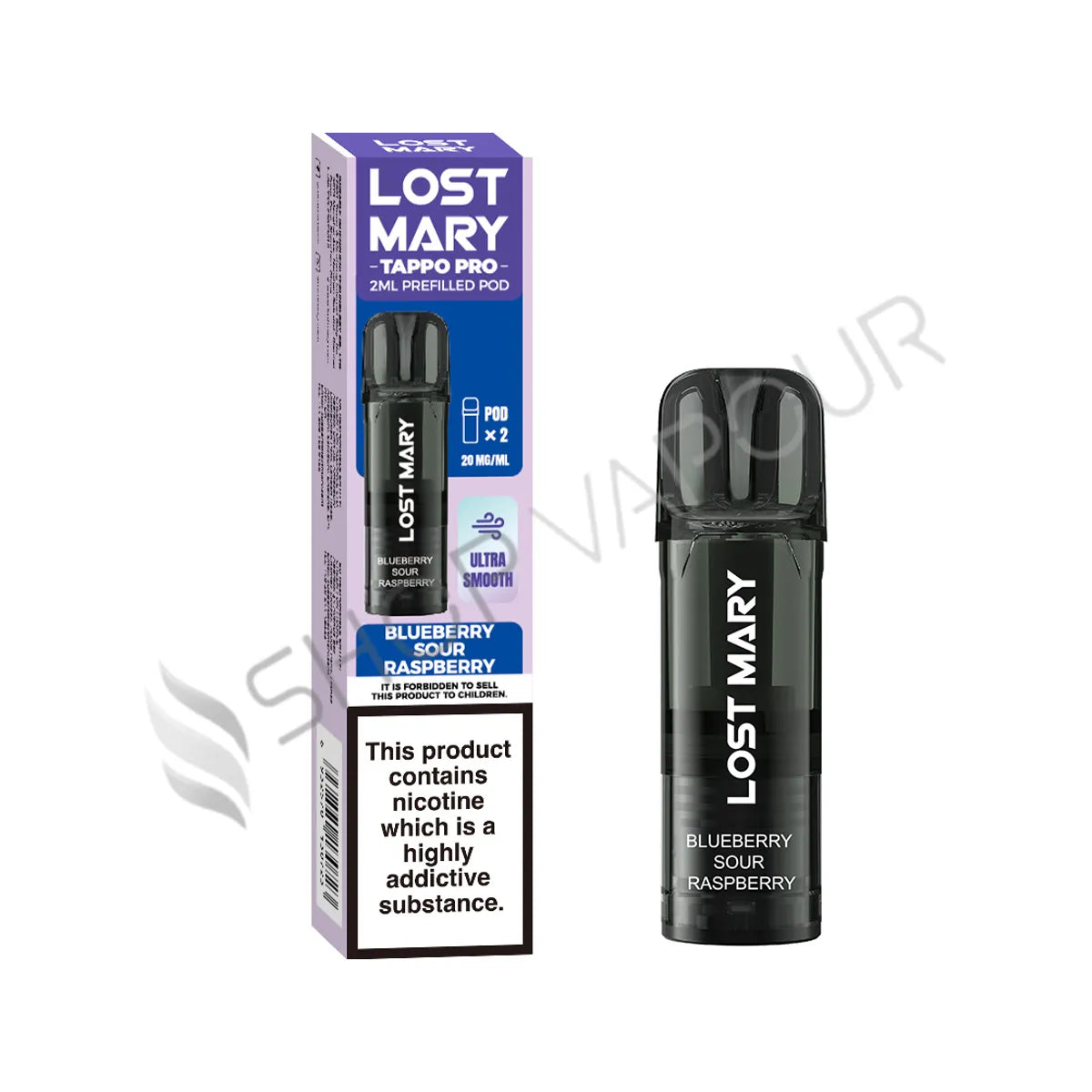 Blueberry Sour Raspberry Tappo Prefilled Pods by Lost Mary